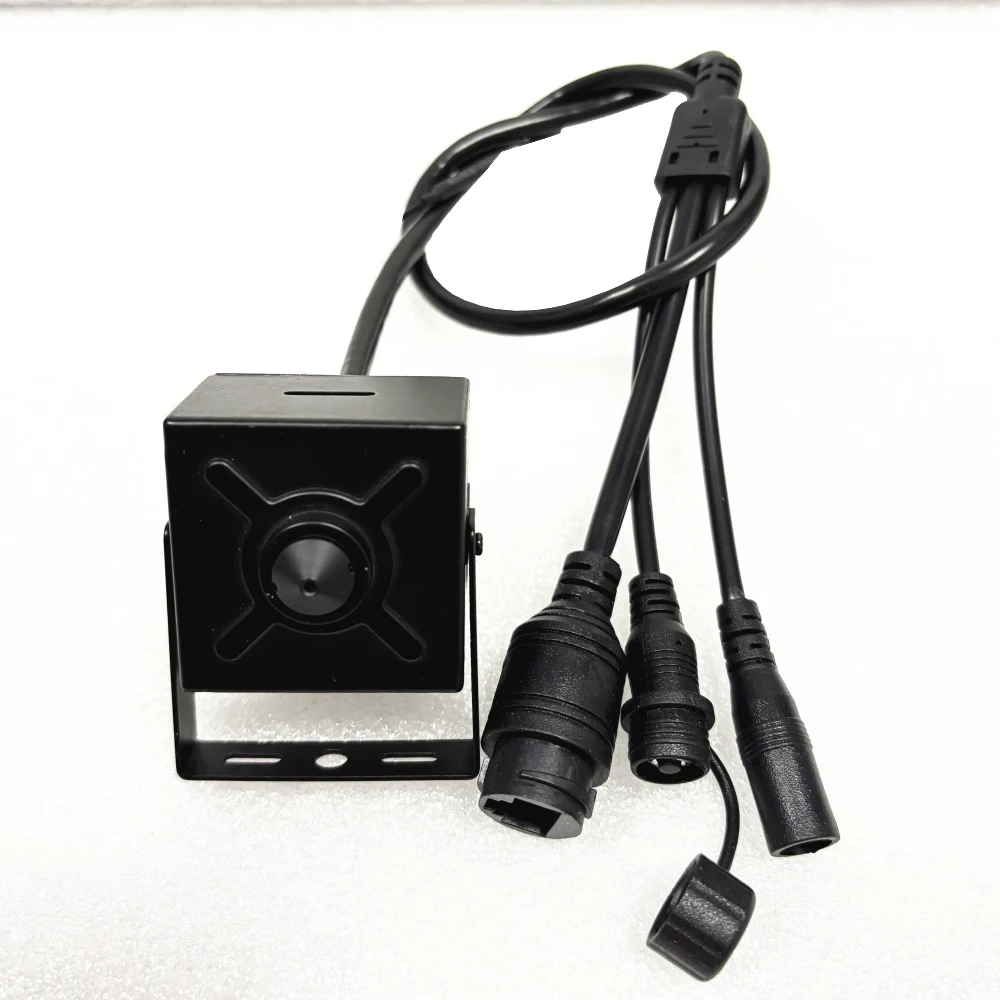 Registrazione su scheda SD Telecamera IP con foro stenopeico Max.128G Audio Riconoscimento facciale Rilevazione movimento Grandangolo Quadrato Icsee