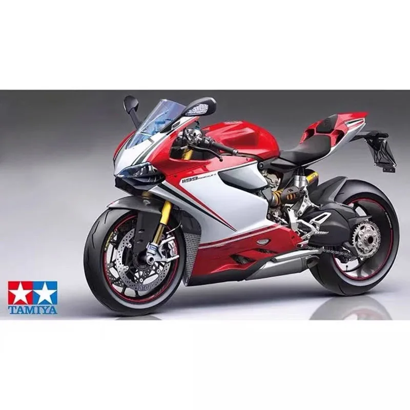 Tamiya 14132 1/12 1199 Panigale S Tricolore Racing Motorcycle Motorbike Toy Hobby Plastic Model Building Assembly Kit