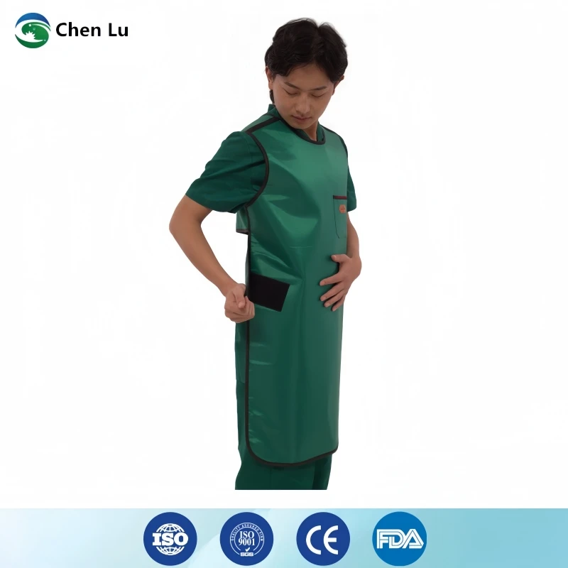 Rekomenduję ochronę przed promieniami rentgenowskimi i gamma, fartuch ołowiany bez rękawów o grubości 0,35/0,5 mmpb, super miękki, odzież ołowiana zapewniająca ochronę radiologiczną.