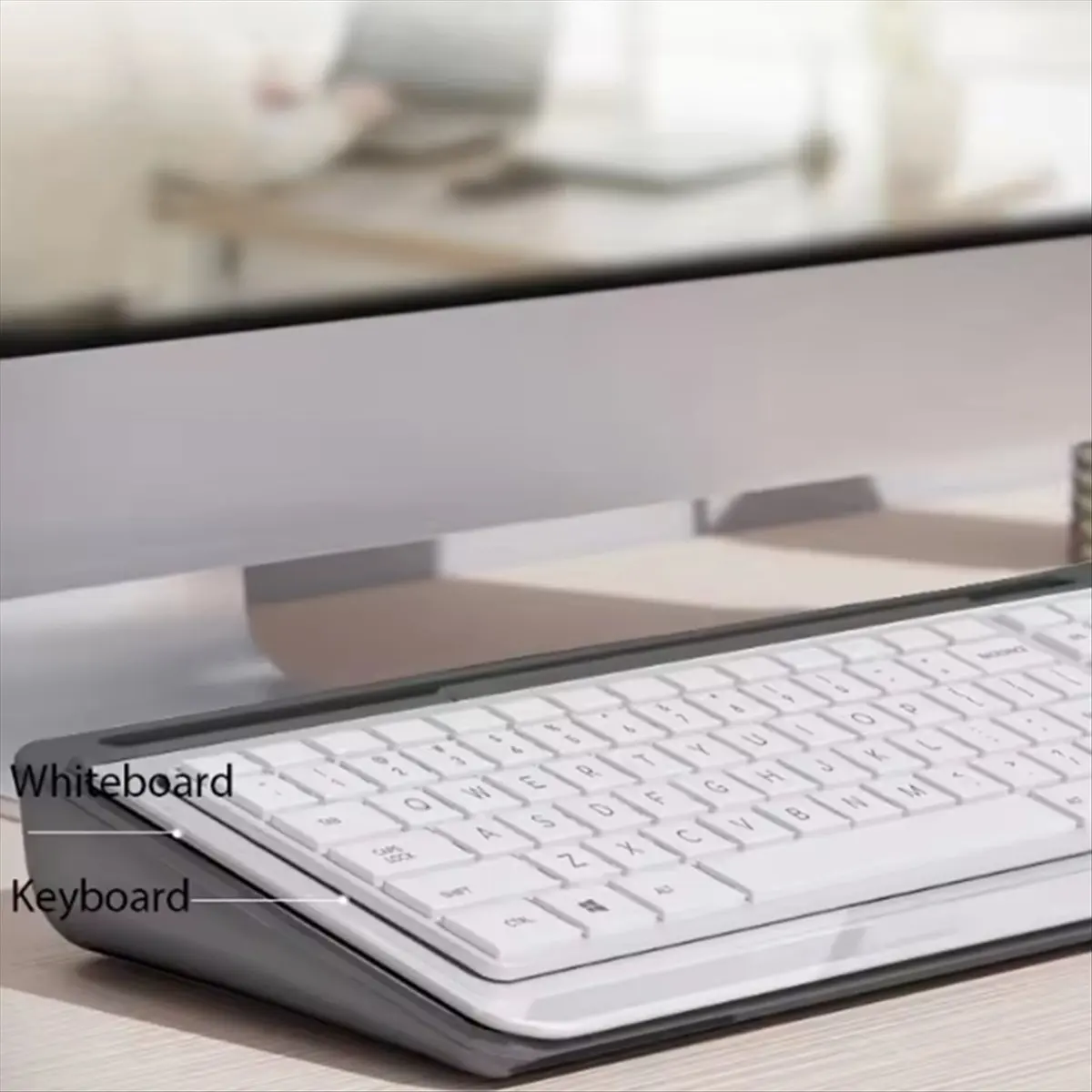 Latest ABBQ-Desktop Keyboard Mini Whiteboard Writing Board Tempered Glass Business Erasable Note Memo Dry Erase Board