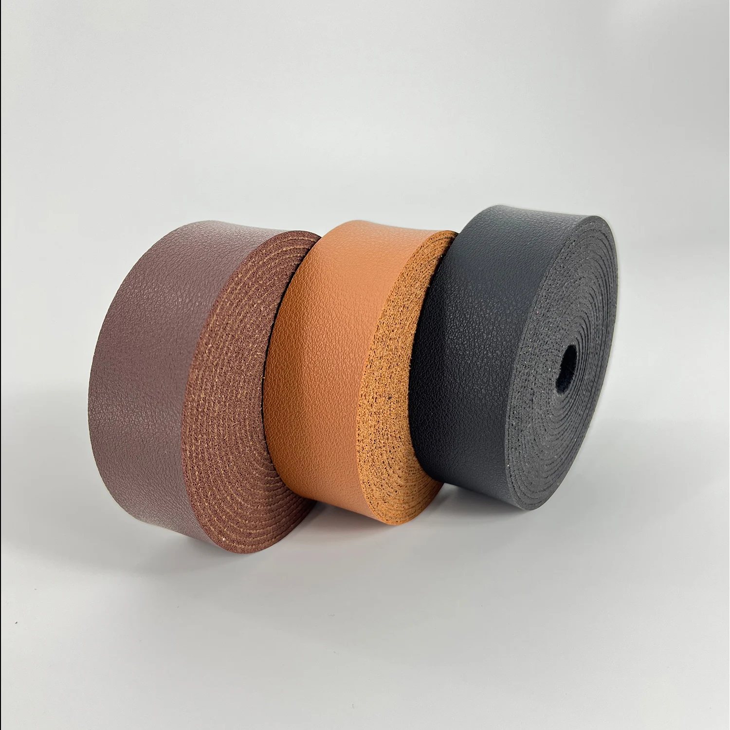 2,5 cm Breiter Einseitiger Napa-Textur PU Kunstlederriemen 1,8 mm Dick für DIY Handarbeiten Nähzubehör Dekorationen