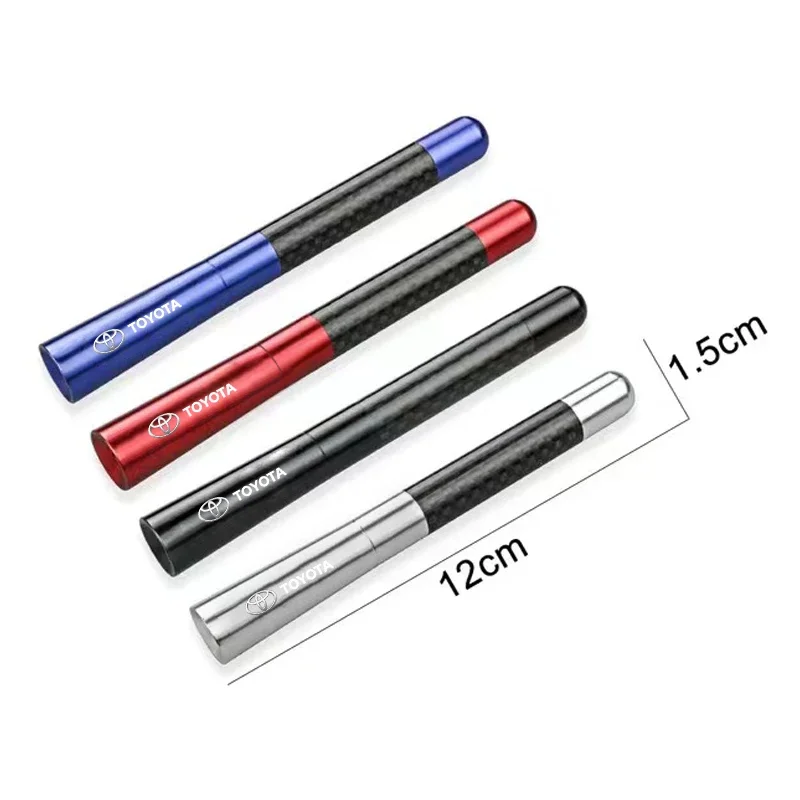 1 قطعة هوائي راديو السيارة FM/AM هوائي استقبال المعادن سيارة ملصق لتويوتا Chr كورولا يارس Rav4 E150 E120 لاند كروزر 200