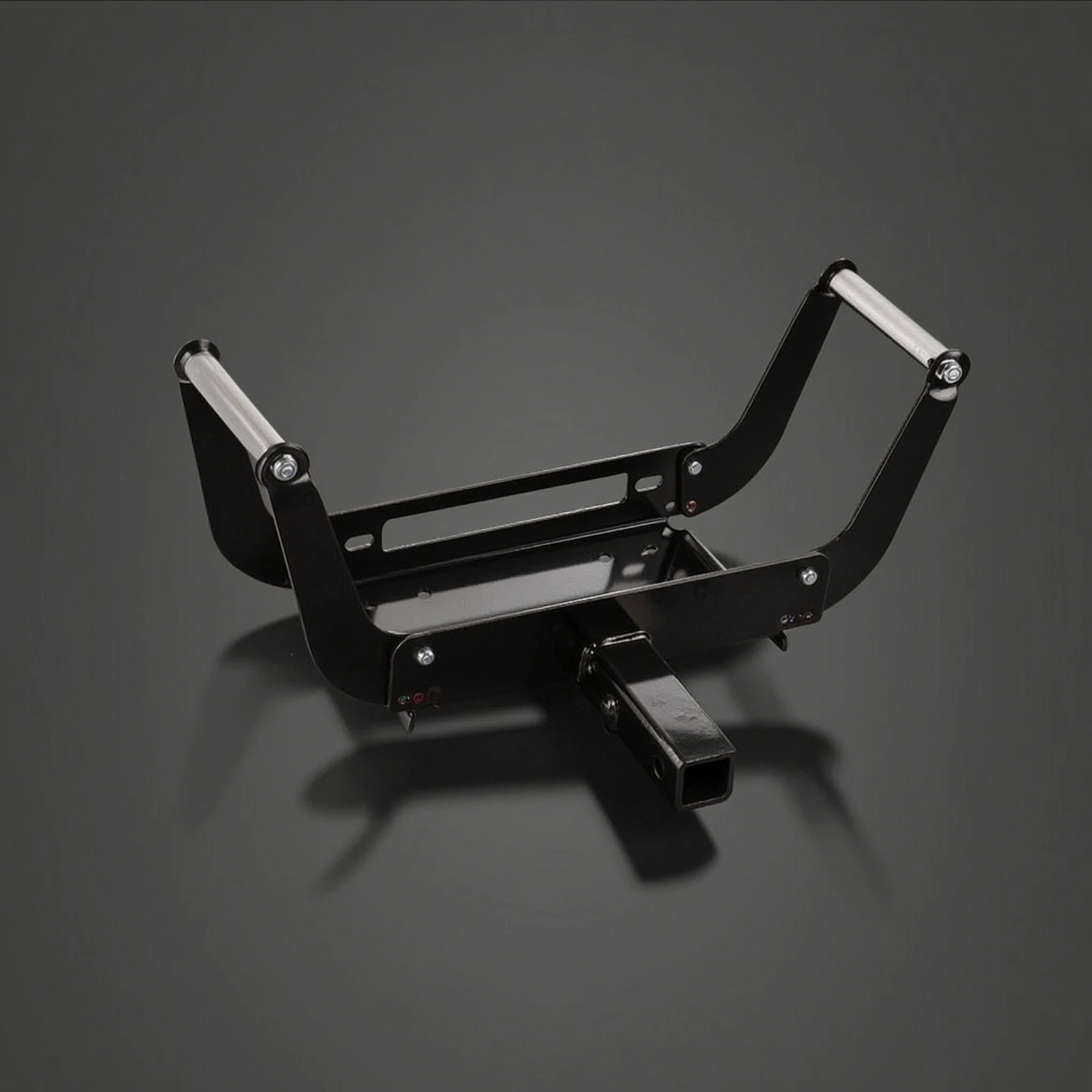 Winch Bracket with Hitch Receiver Bolt-on Winch Mount with 2-Inch Receiver Easy to Install Powder-Coated for Trailers, Fenders