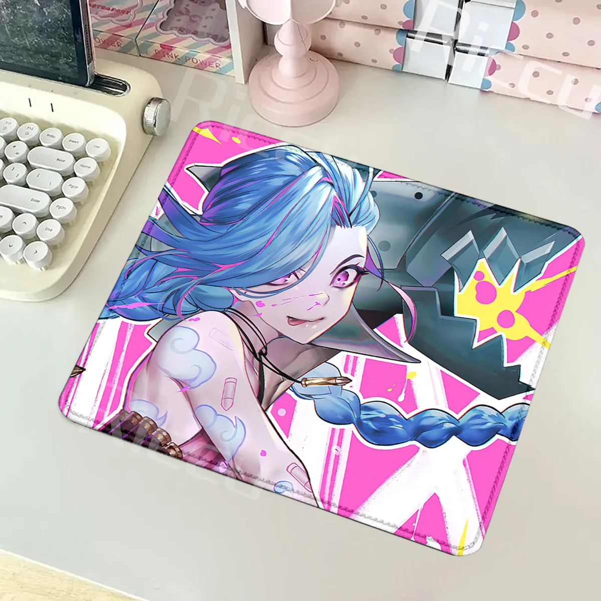 Small Arcane Mat Computer E-Sports Mouse Pad Gamer Jinx Desk Mats Protector Pads Anime Gaming Accessories Mousepad Pc Deskmat