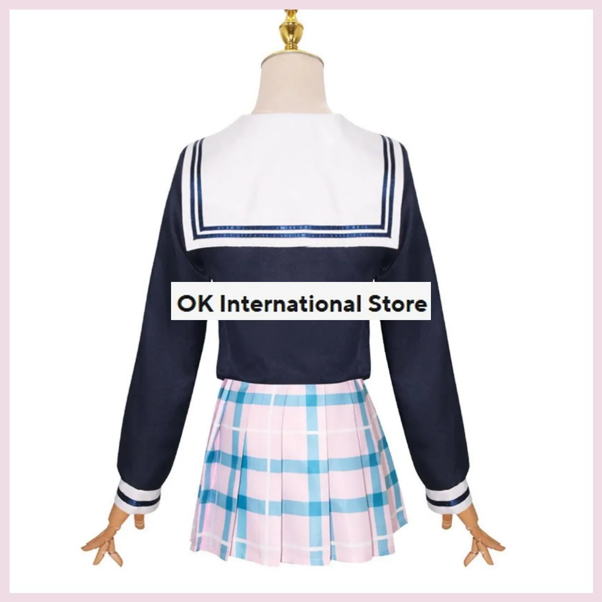 Spel Het Idolm @ Ster Sakuragi Mano Cosplay Kostuum Japanse Jk School Uniformen Geruite Rok Vrouw Sexy Kawaii Halloween Pak