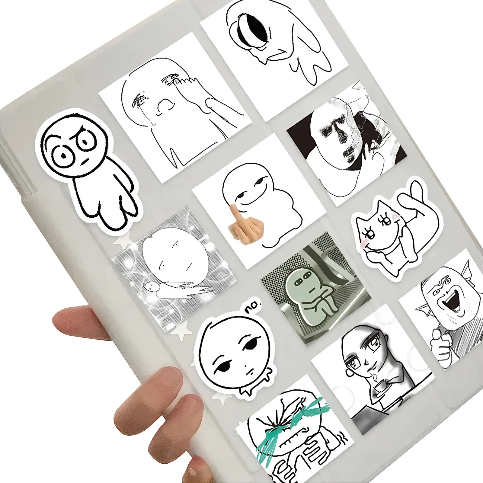 Meme Sticker Book Waterproof Fun Gag Ridiculous Stupid Sticker Decal Set for Laptop Water Bottles Journals Phone Case