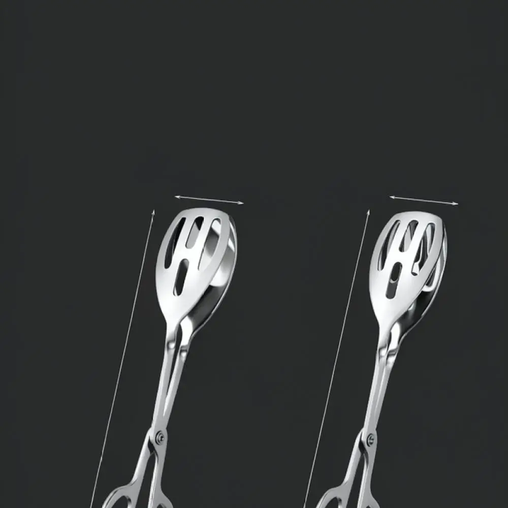 Heavy Duty Scissor Kitchen Tongs Stainless Steel Food Clip Professional Tool For Steak Salad Bread Buffet Grilling Utensil