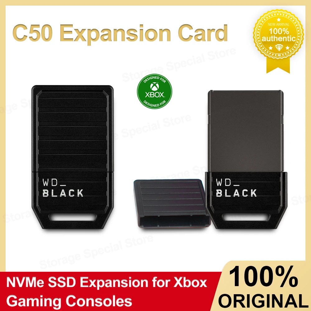 C50 Expansion Card WD BLACK 512GB 1TB Officially Licensed NVMe SSD For Xbox Series X|S Quick Resume Expansion Solid State Drive