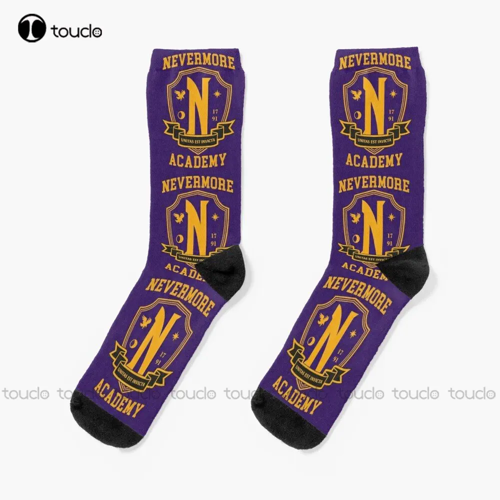 Nevermore Academy Nevermore Socks Men'S Socks 360° Digital Print Personalized Custom Unisex Adult Teen Youth Socks Custom Gift