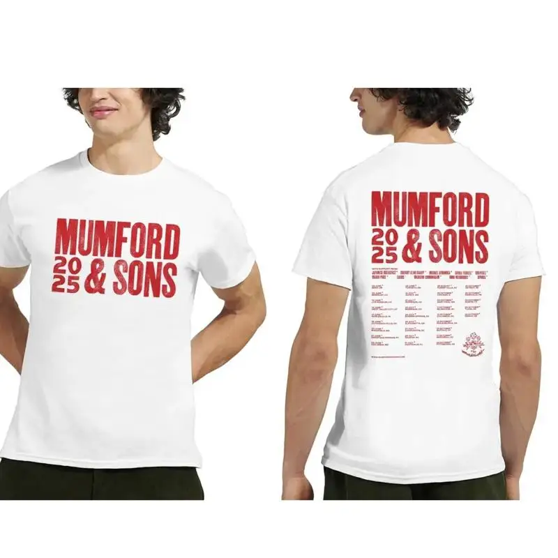 Mumford and Sons 2025 Tour T-Shirt, Tour Merch Crewneck T-Shirt, Gift for Fan.