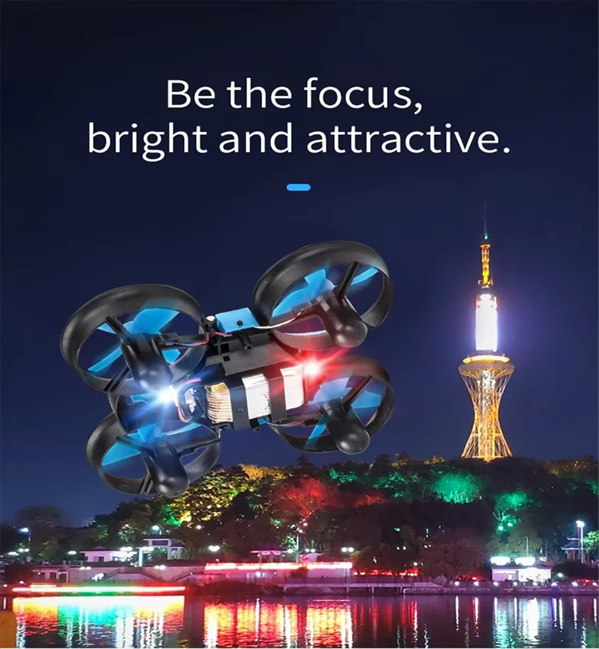 JJRC H36F RC طائرة صغيرة Terzetto 1/20 2.4G 3 في 1 مركبة تحلق بدون طيار الأرض القيادة قارب التحكم عن بعد نموذج طائرة اللعب هدية