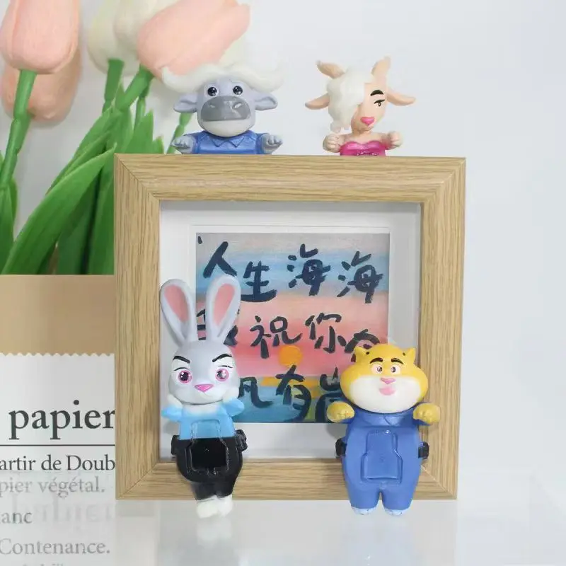 ジュディ・ニック アニメ ブラインドボックス アクションフィギュアセット、PVC製コレクタブルモデル、おもちゃの置物、ギフト、5.3-8cm、12個入り