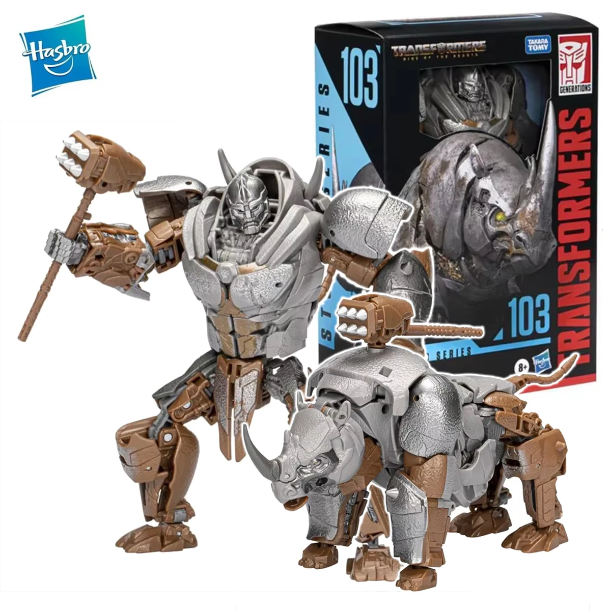 

Hasbro Transformers Original Beasts Rhino Warrior Model Toys Christmas Gift Children Toys Hobby Gift Birthday Gift