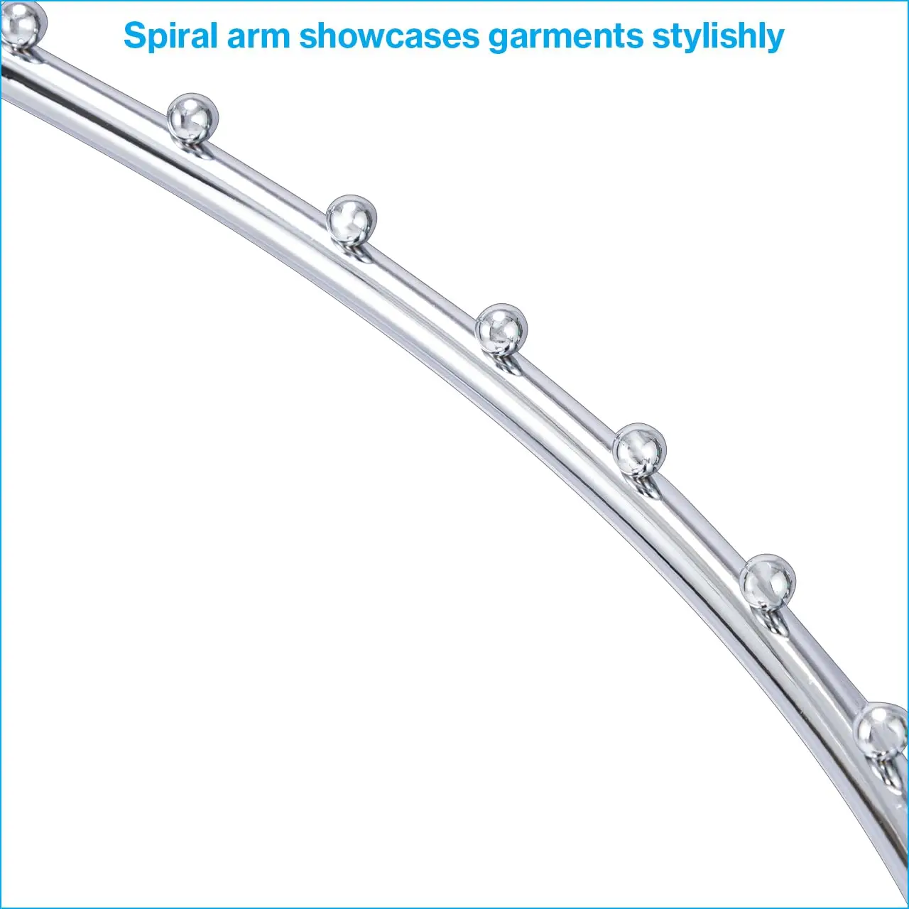 Spiral Clothing Rack 29-Ball Retail Display Stand 63