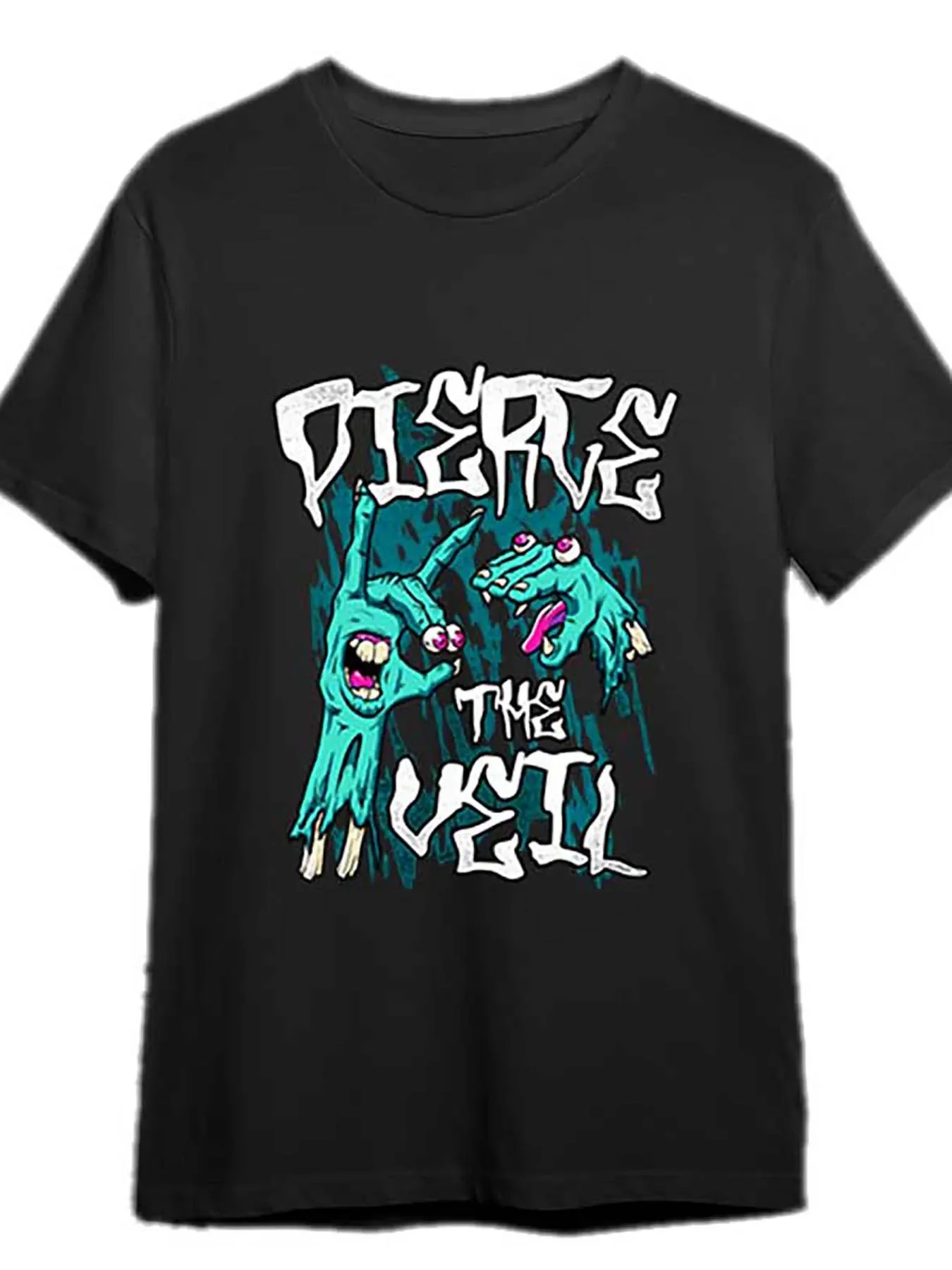 

Zombie Hands Graphic Tee Cotton Round Neck Short Sleeve T-Shirt
