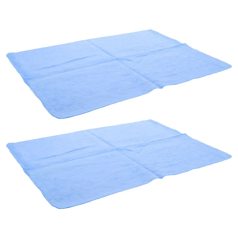 

2pcs Artificial Chamois Cloth For Car Drying Thickened Super Absorbent Reusable Towel Large Drying Towel For Car Cleaning Wash