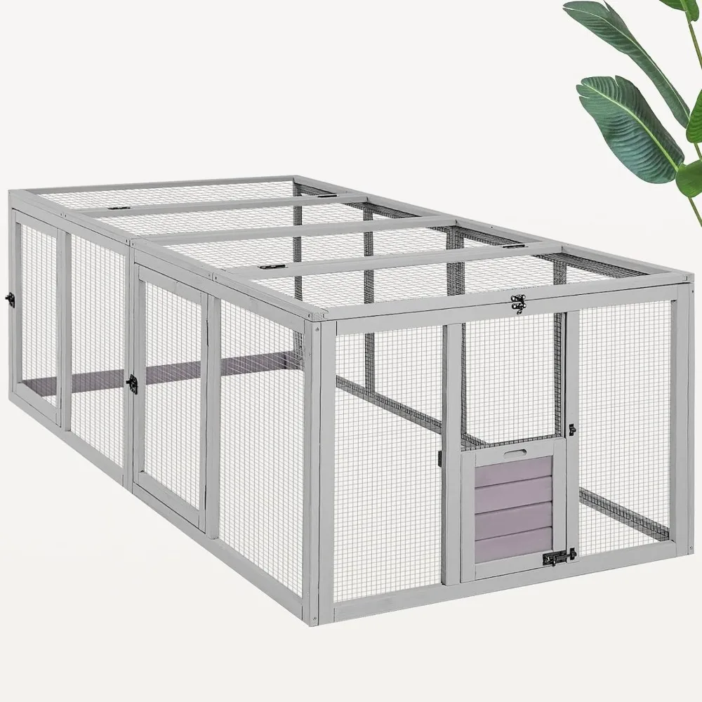 

Large Chicken Coop Run Extension-Durable Chicken Enclosure for Chicks, Ducks, Rabbits(20.73 Ft²)