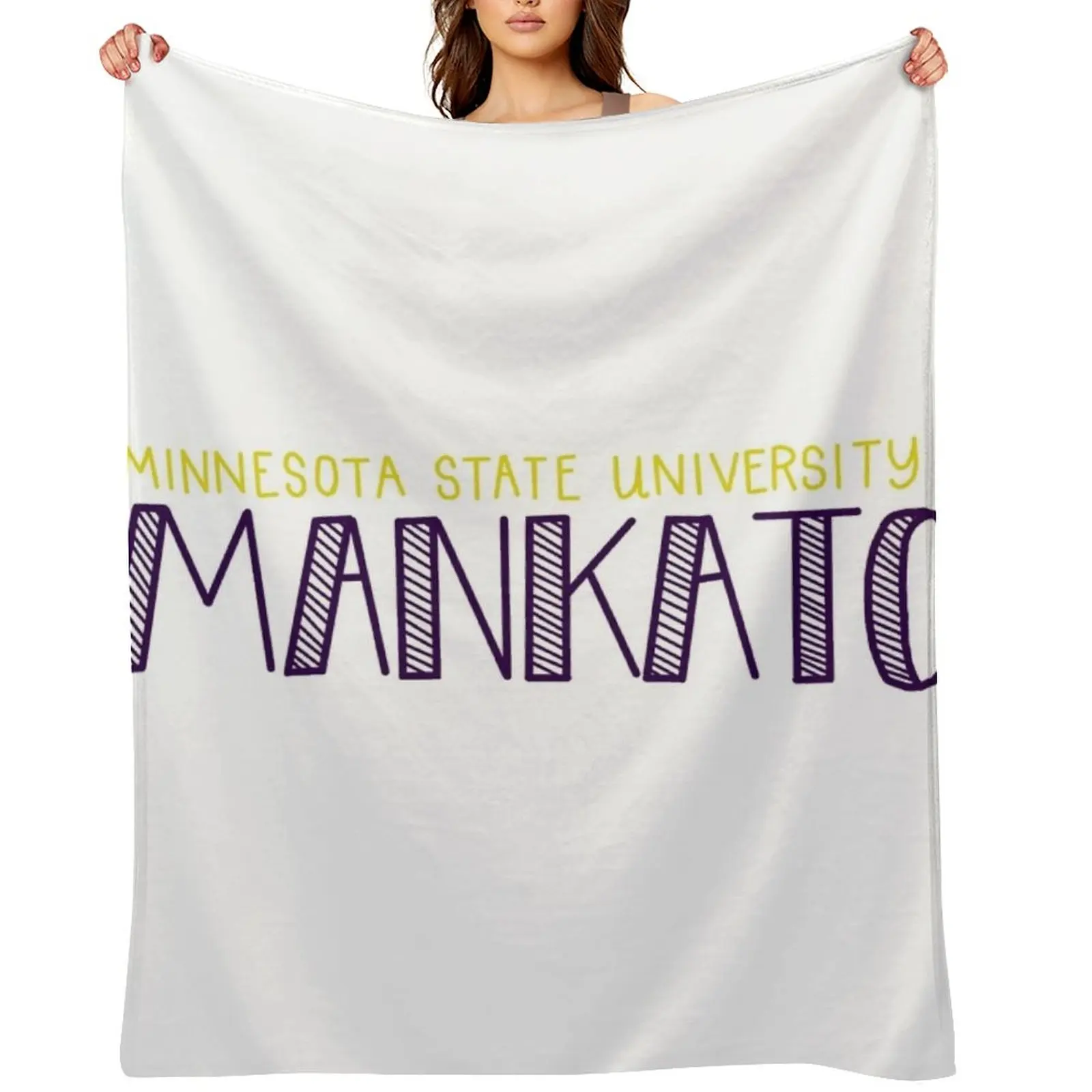 

Minnesota State University Mankato Throw Blanket Flannel christmas decoration Moving Giant Sofa Blankets