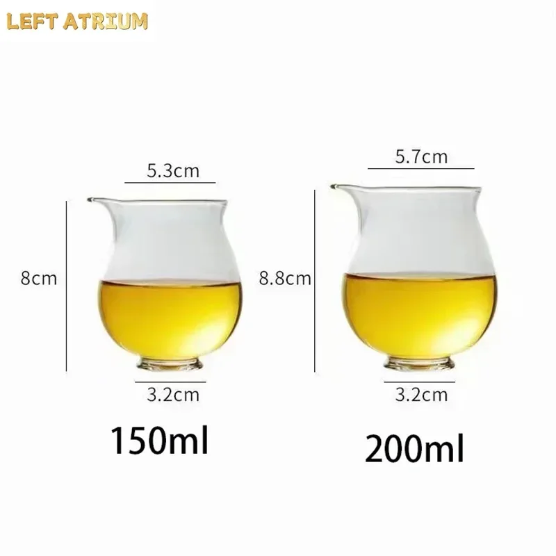 Penguin Shape Heat - resistant Glass Tea Dispenser Fair Cup Small Capacity Chahai Chinese Kung Fu Tea Set Accessories