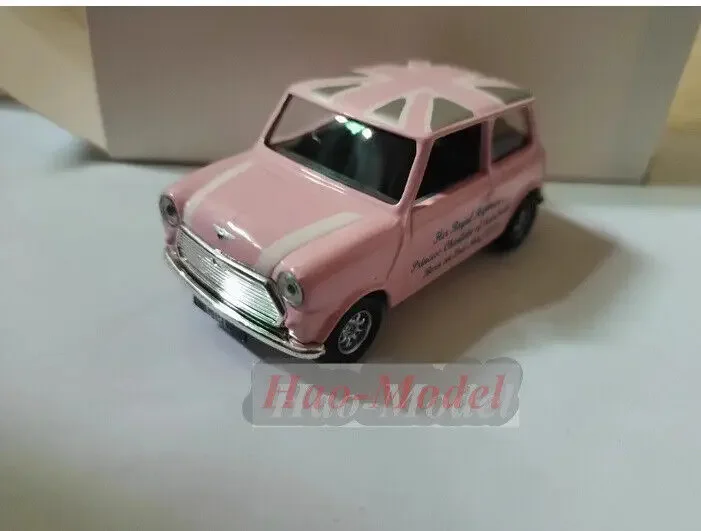 1/43 For mini cooper corgi Alloy Diecast Model Car Simulation Kids Toys Boys Birthday Gifts Hobby Display Ornaments Pink