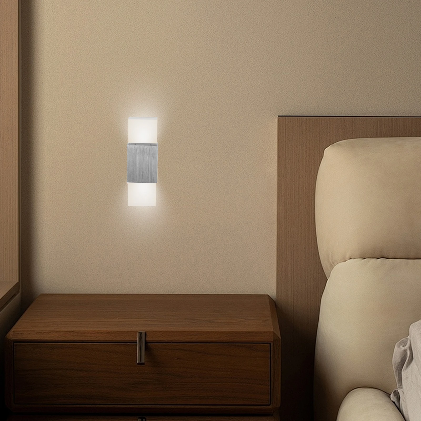 

Acrylic Wall Light Double Head Lamp Up and down Courtyard COB LED Low Power Consumption