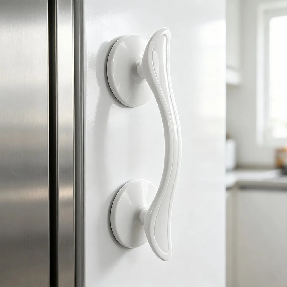 Non Punching Suction Cup Door Handle Non-slip Surface Mounted Door Punch-free Pulls Easy to install Self-adhesive Cabinet Handle