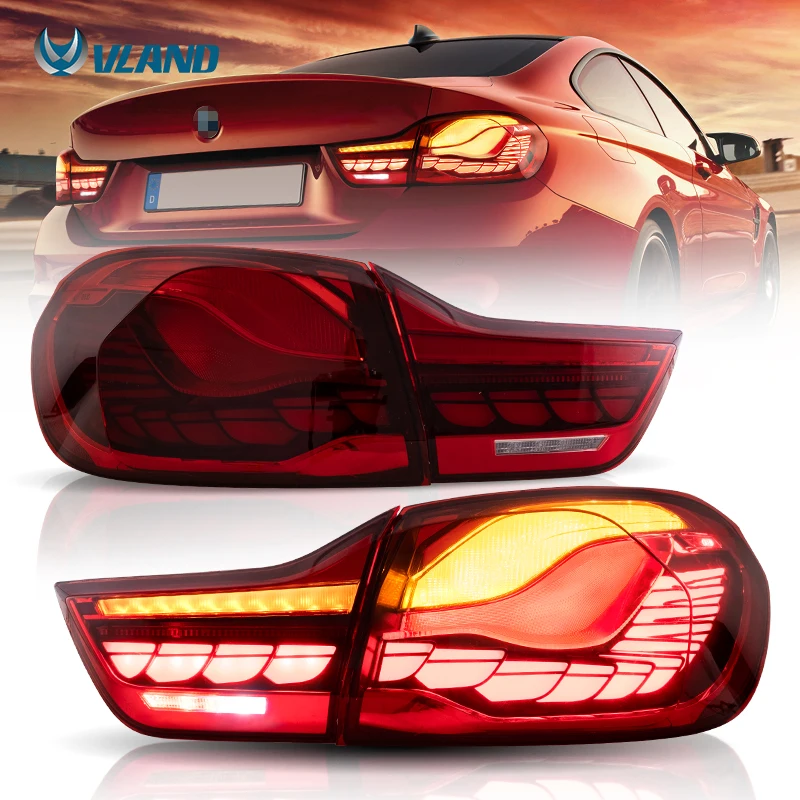 

VLAND Wholesales Full LED Taillights Assembly 2014-2020 F32 F33 F82 F83 gts oled style Rear Lamp For bmw M4 taillamp