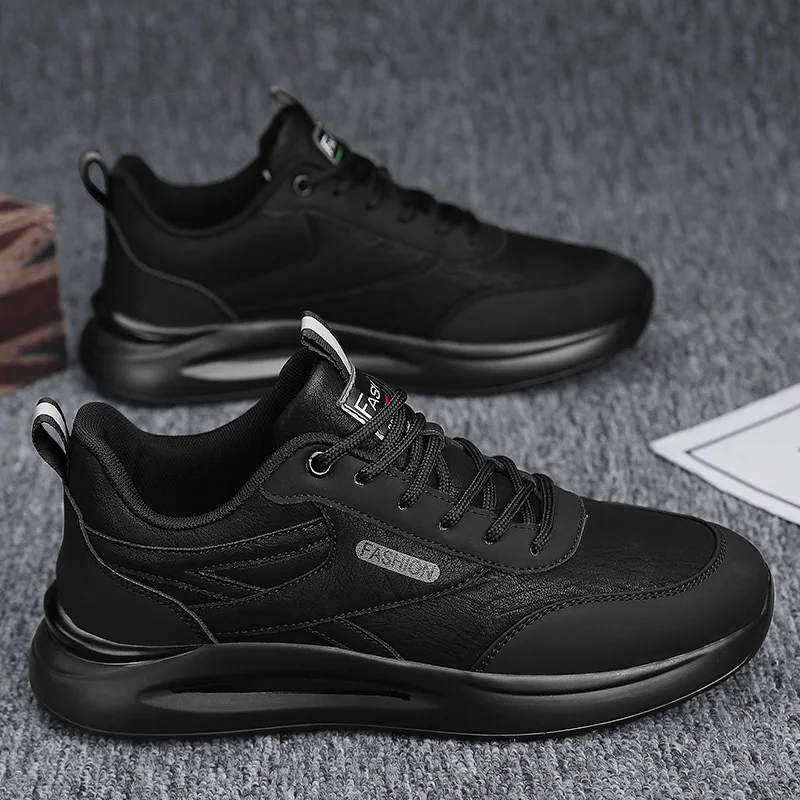 Labor protection men's shoes autumn construction site work leather surface men's sports and leisure shoes men