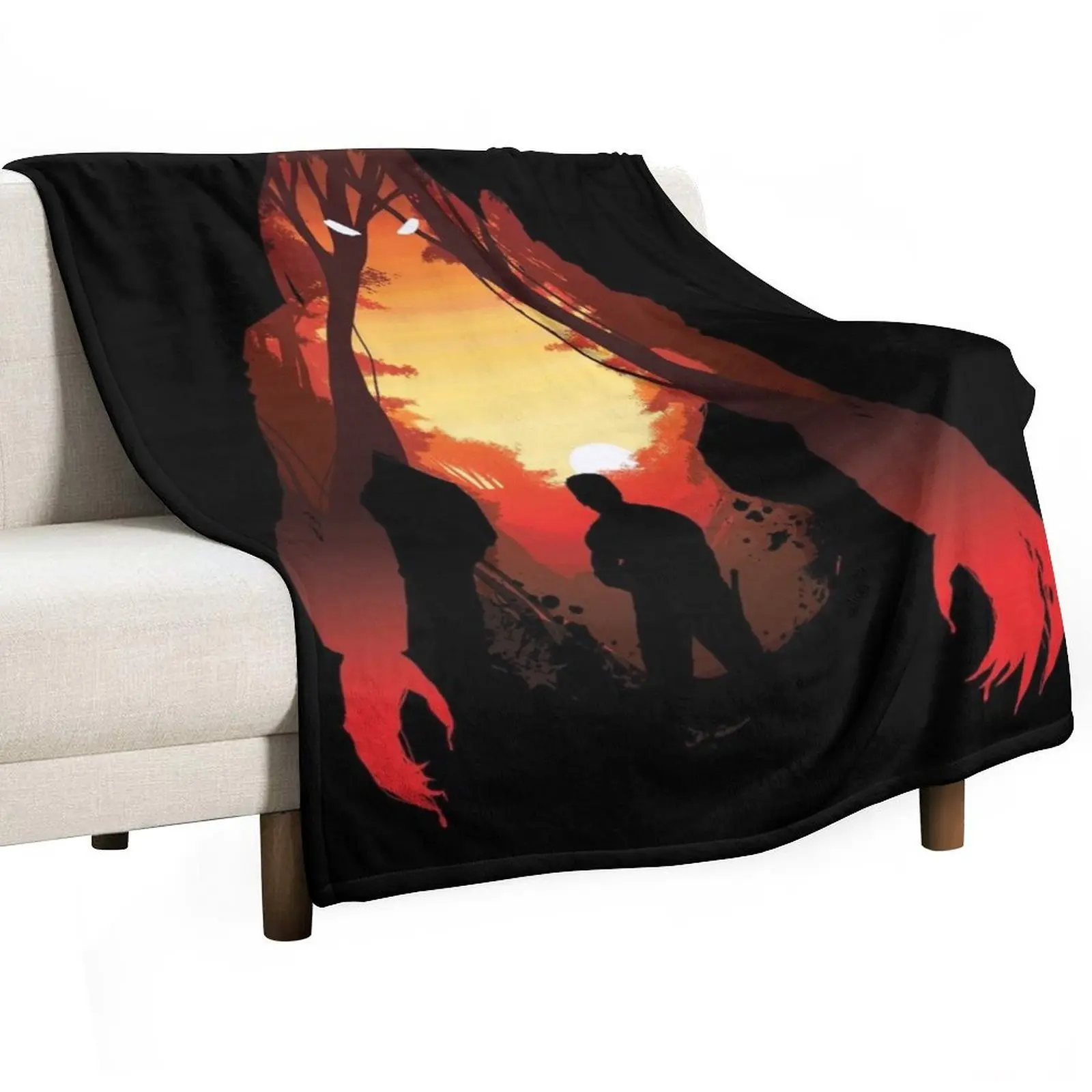 

Hunter's Sunset Throw Blanket Decorative Beds Bed Fashionable Plaid Hairys Blankets