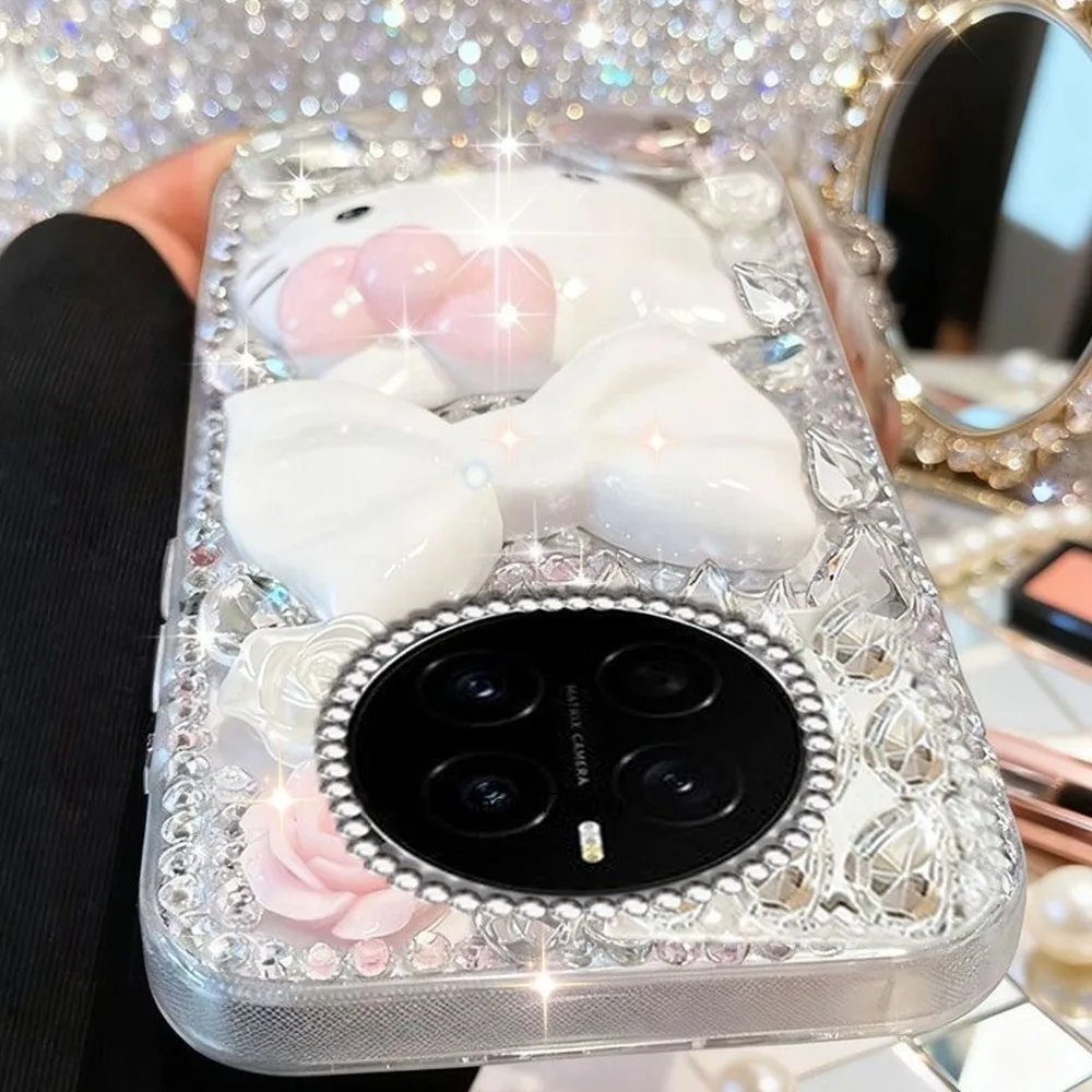 Sanrio Hello Kitty Hülle für Honor Magic8 Lite 7Lite 6Lite 5Lite 7Pro 6Pro 5Pro 4Pro 3Pro Schutzhülle Shell Coque Strass – Detail 5