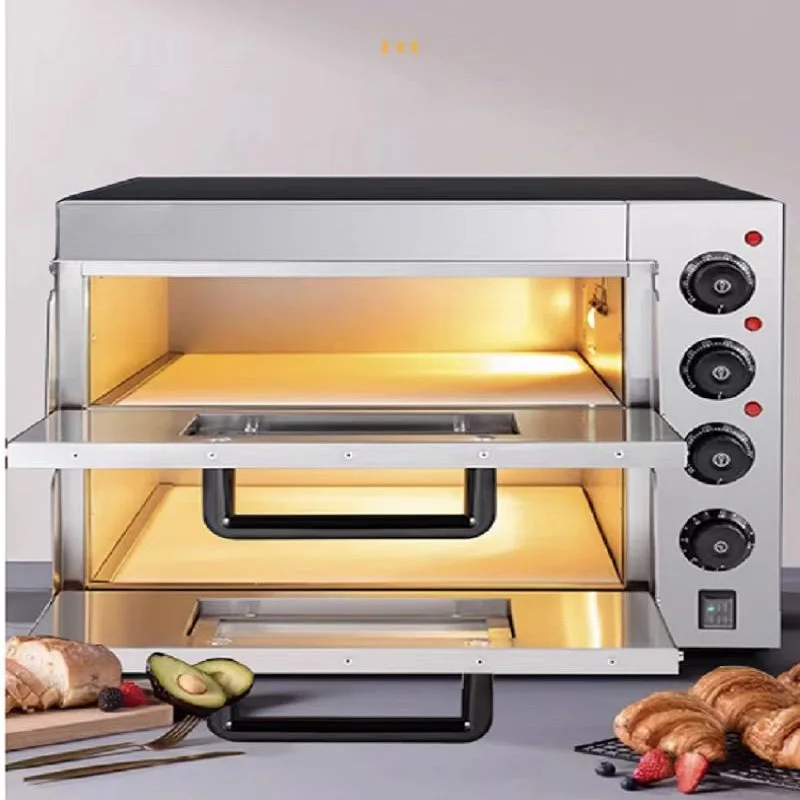 

Stainless Steel Commercial Household Pizza Cooking Machine Electric Pizza Oven Baking Machine