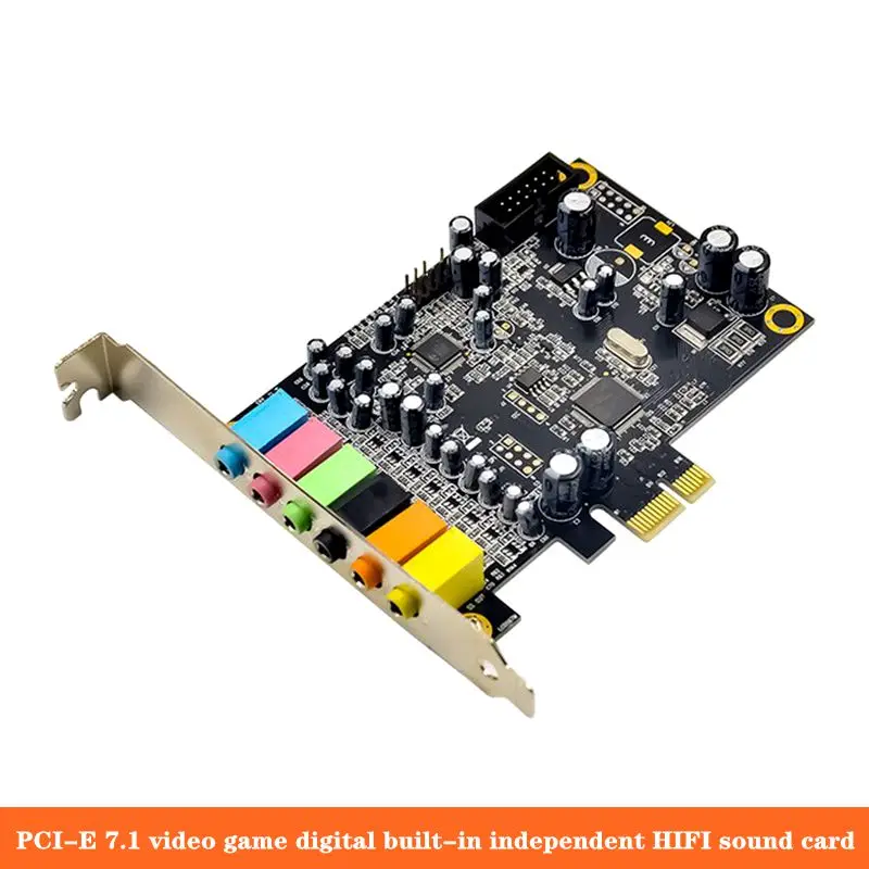 

PCI-E 7.1 Channel HIFI High Fidelity Sound Card Extension Full Duplex Mixed Sound/CM8828+CM9882A