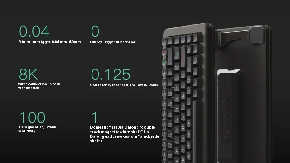 2025 hot sale New 75 Magnetic Switch Mechanical Keyboard 8K Fast Trigger Aluminum Alloy Gaming Keyboard Wire PC G