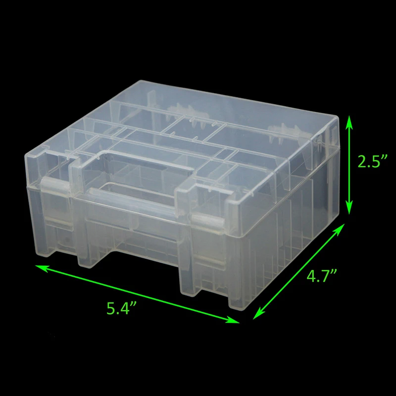 Plastic Battery Storage Box Case Holder Container Organizer For Aa Aaa C D 9v Battery Storage Box Container Organizer 보조배터리