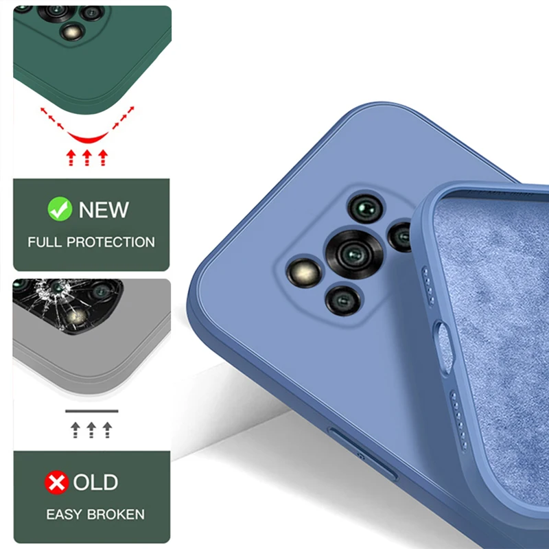 Luxus Original Flüssigkeit Silikon Telefon Fall Für Xiaomi Poco X3X3 Pro NFC X3Pro Pocox3 Pro Weiche Fällen für Poco x3 Pro Zurück Abdeckung – Detail 6