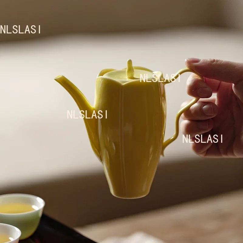 180ml Jingdezhen Ceramic Teapot Underglaze Colored Chinese Style Tea Pot Household Small Capacity Teapot Kungfu Tea Set