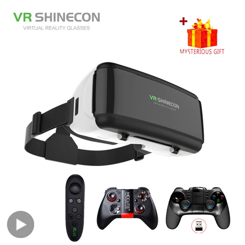 Shinecon gafas de realidad Virtual VR 3D, lentes Viar, auriculares, dispositivos de gafas, casco para teléfono móvil inteligente, visor para niños