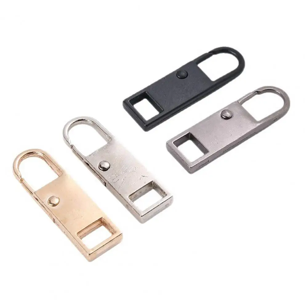 Detachable Zipper Tab Replacement Zipper Pull 5/20/100pcs Metal Zipper Pull Replacement Tabs Detachable Head Pullers for Luggage