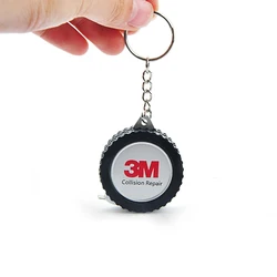 Skyasia Measuring Tape Keychain Mini Car Tire Small Tape Measure 1M Metric Inch Gift Retractable Tape Steel Construction Tools