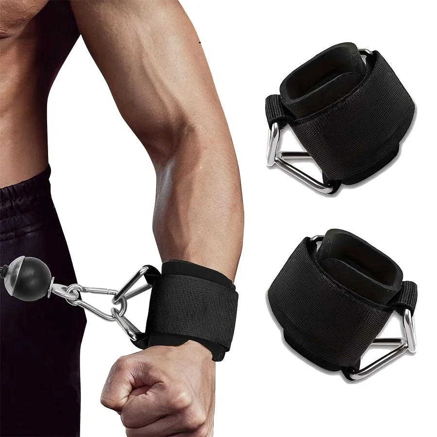 Pulseira de Fitness Ajustável com Design Antiderrapante |   Equipamento Pesado, Adequado para Máquinas de Cabo, Levantamento de Peso, Pull-Ups, Academia
