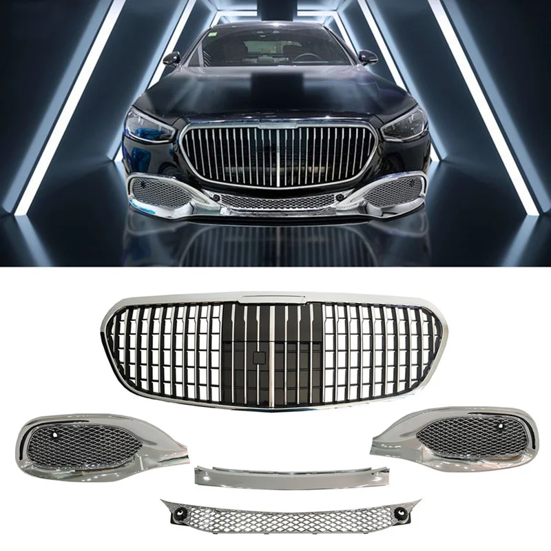 

Grill Grille Bumper Engine Cooling Grid Car Accessories For Maybach For Mercedes Benz S Class W223 S400 S450 S500 2021-2023 Year