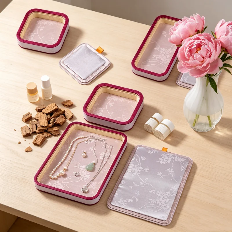 Elegant Palace Jewelry Tray, Display Storage Organizer for Rings Bracelets Jade, Home Decor Counter Showcase Plate