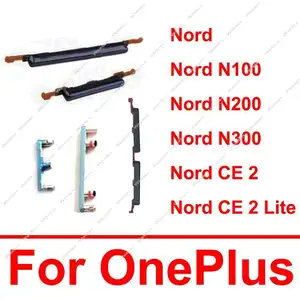 Bilashmart Power Volume Button OnePlus 1+ Nord Nord N100 N200 N300 Nord CE2 Lite 5G One Off Power Volume Mute Side Keys Parts