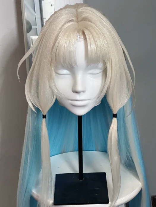 Game Honkai:Star Rail Wig Heat - Anime Cosplay Blue Hair recension och pris