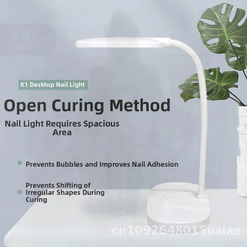 Lampada per unghie da tavolo senza fili Fototerapia Asciugatrice a LED Strumento speciale per la cura delle mani ad asciugatura rapida Lampada da forno bianca ricaricabile per nail art