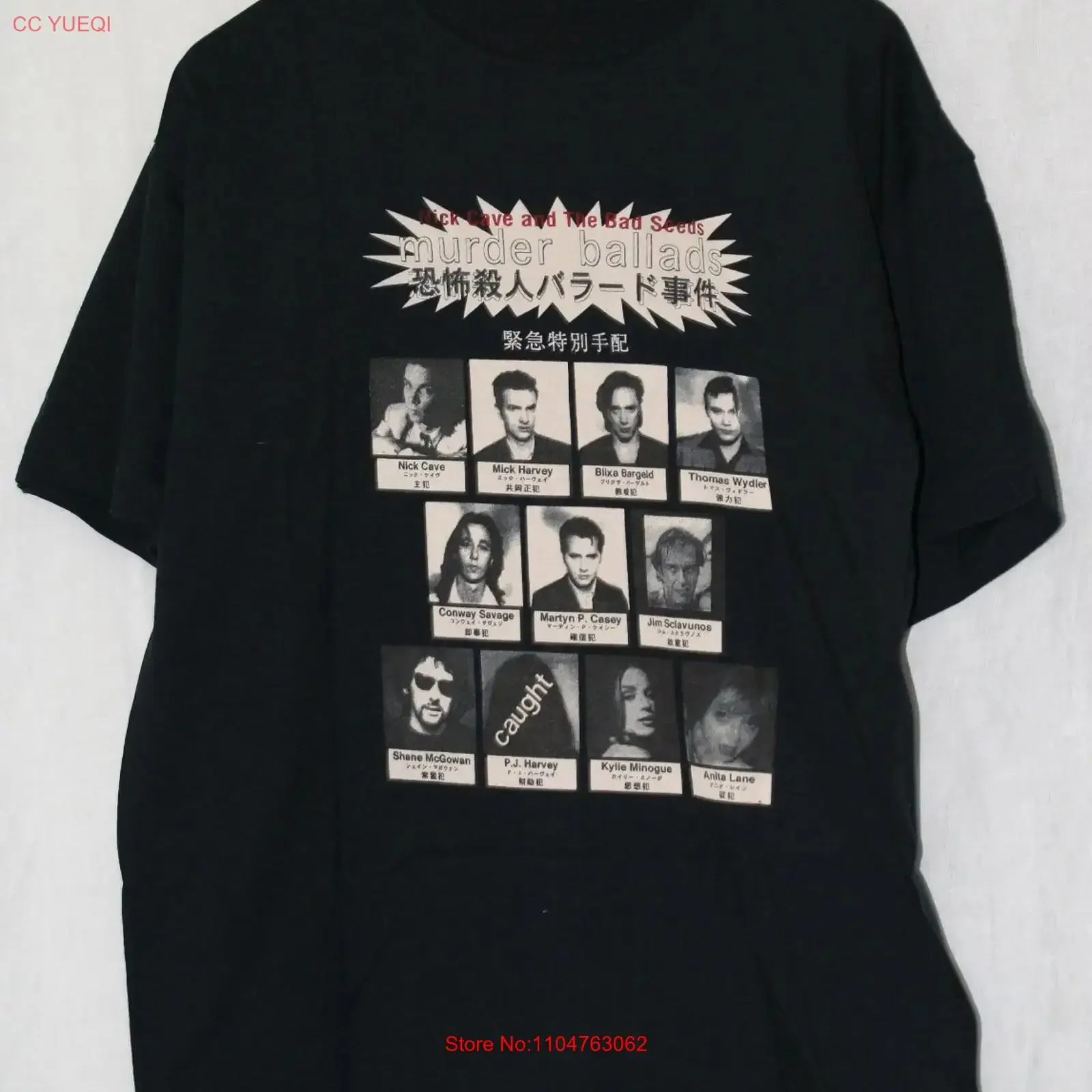 Nick Cave and the Bad Seeds Tour Ablum T shirt All Size S to 5XL NE550 vintage Washed Soft Stylish homme Versatile fashion