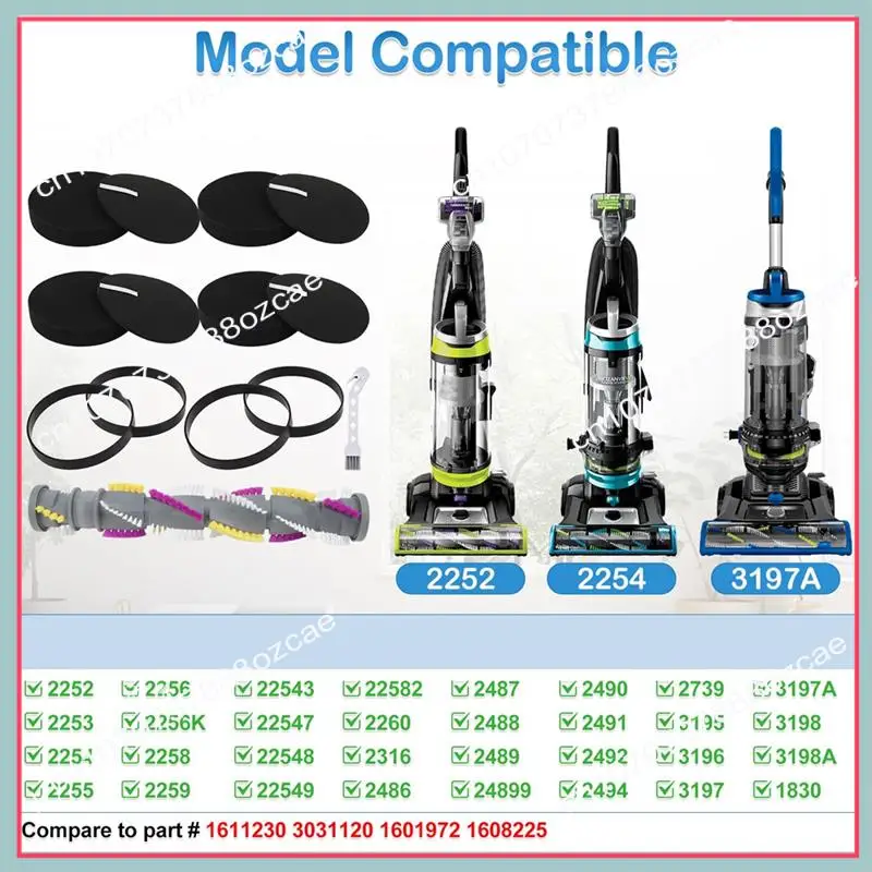 A26P เปลี่ยนสําหรับ Bissell Cleanview หมุน Crosswave สัตว์เลี้ยงสูญญากาศ 2252 2254 2486 2489 2488 2252 3197A 3198