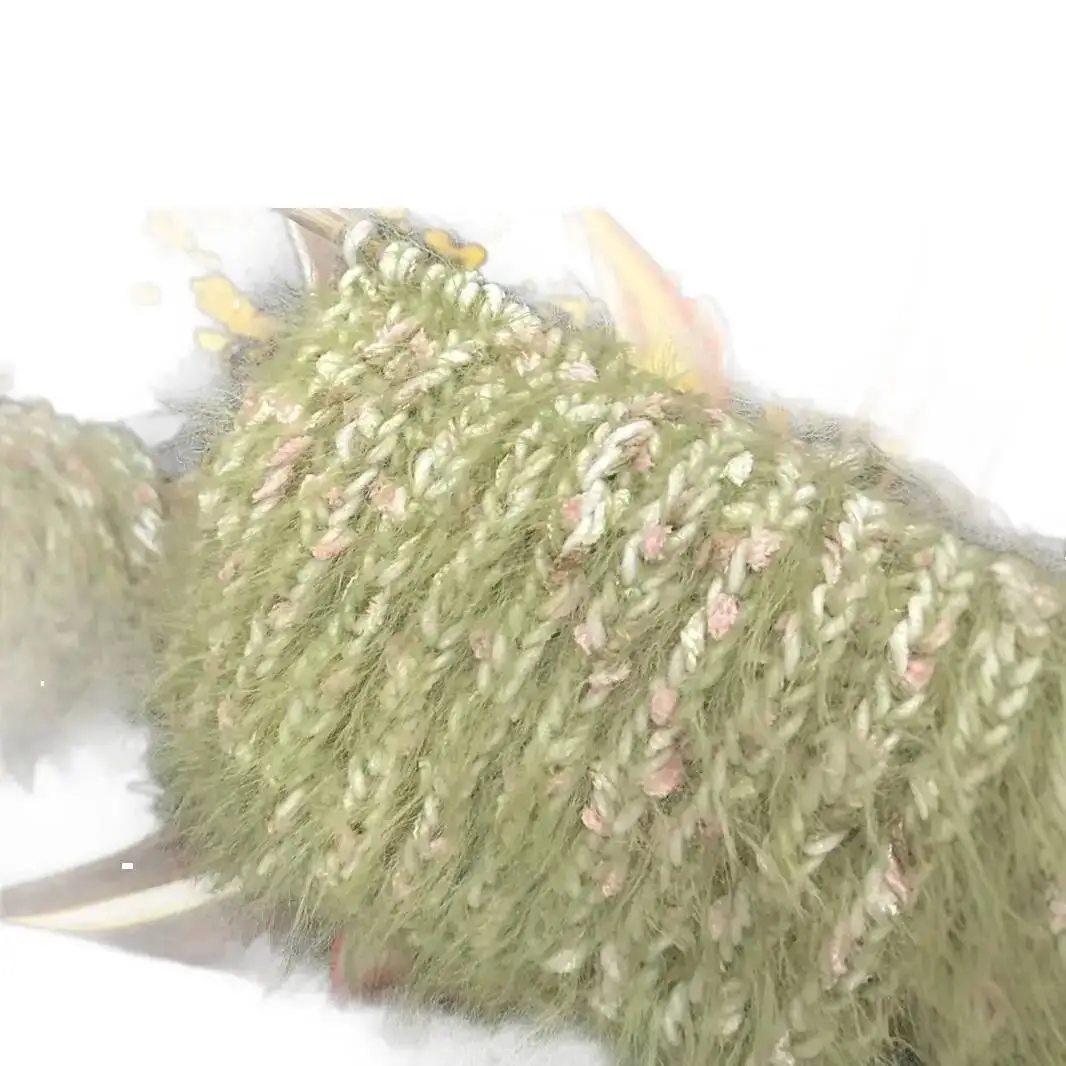 النقاط النجوم خيوط مختلطة يدويا الخريف الشتاء الجلد ودية لينة وشاح محبوك يدويا قبعة الغزل لأفضل الأصدقاء الأزواج 50 جرام