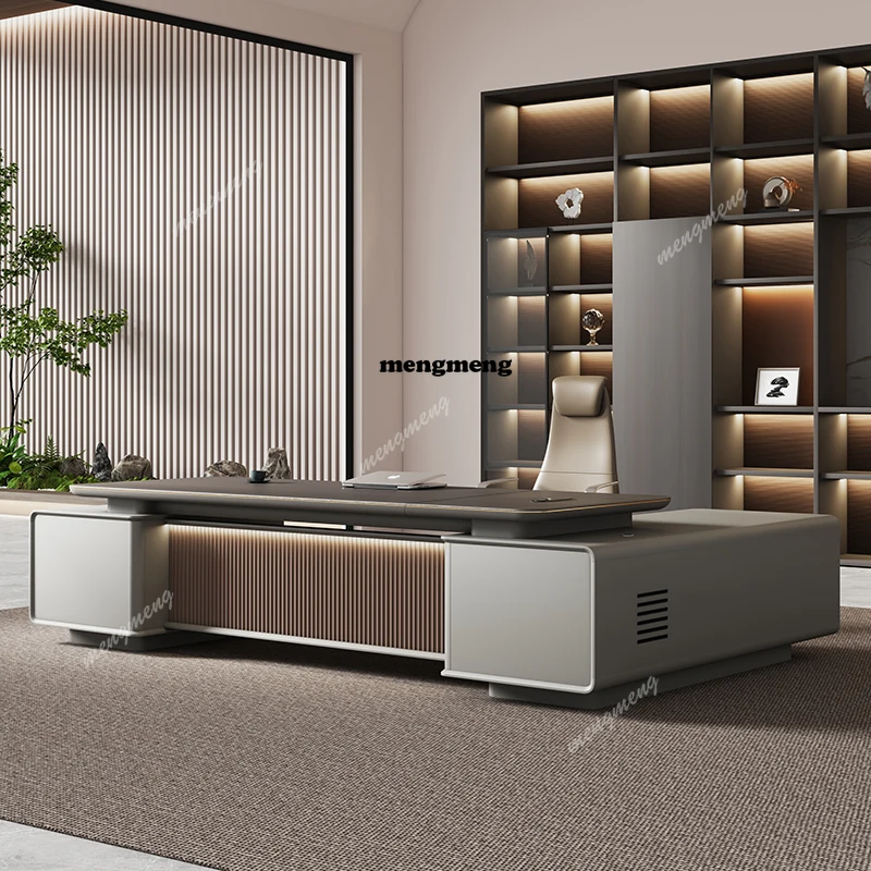 European Reception Computer Desks Modern Quality High End Designer Computer Desks Creativity Light Luxury Escritorio Furniture