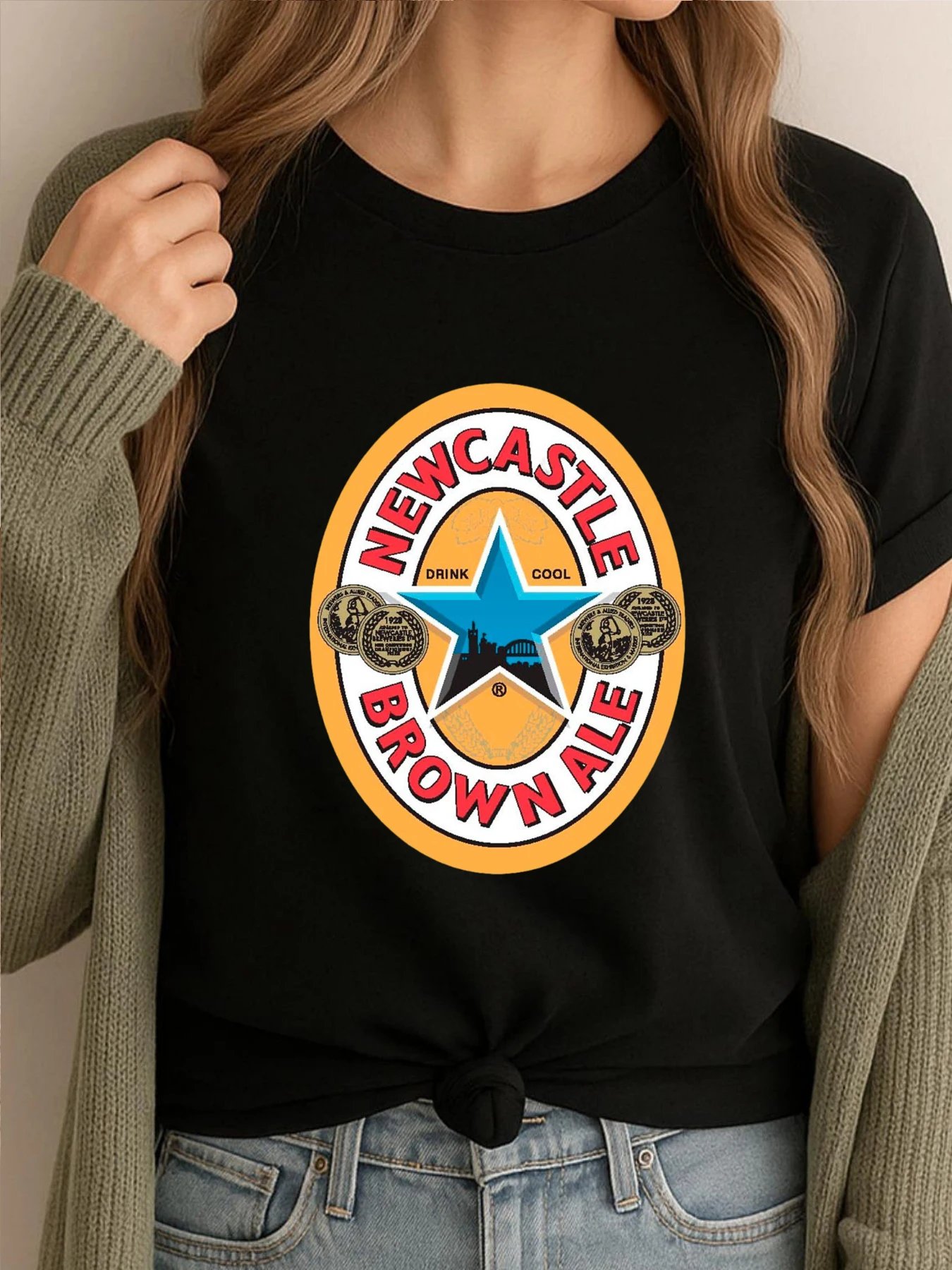 

Newcastle Brown Free Shippping Items Lowest Prices Vintage T Shirts Tshirt Men High Quality Soft Printed Tees